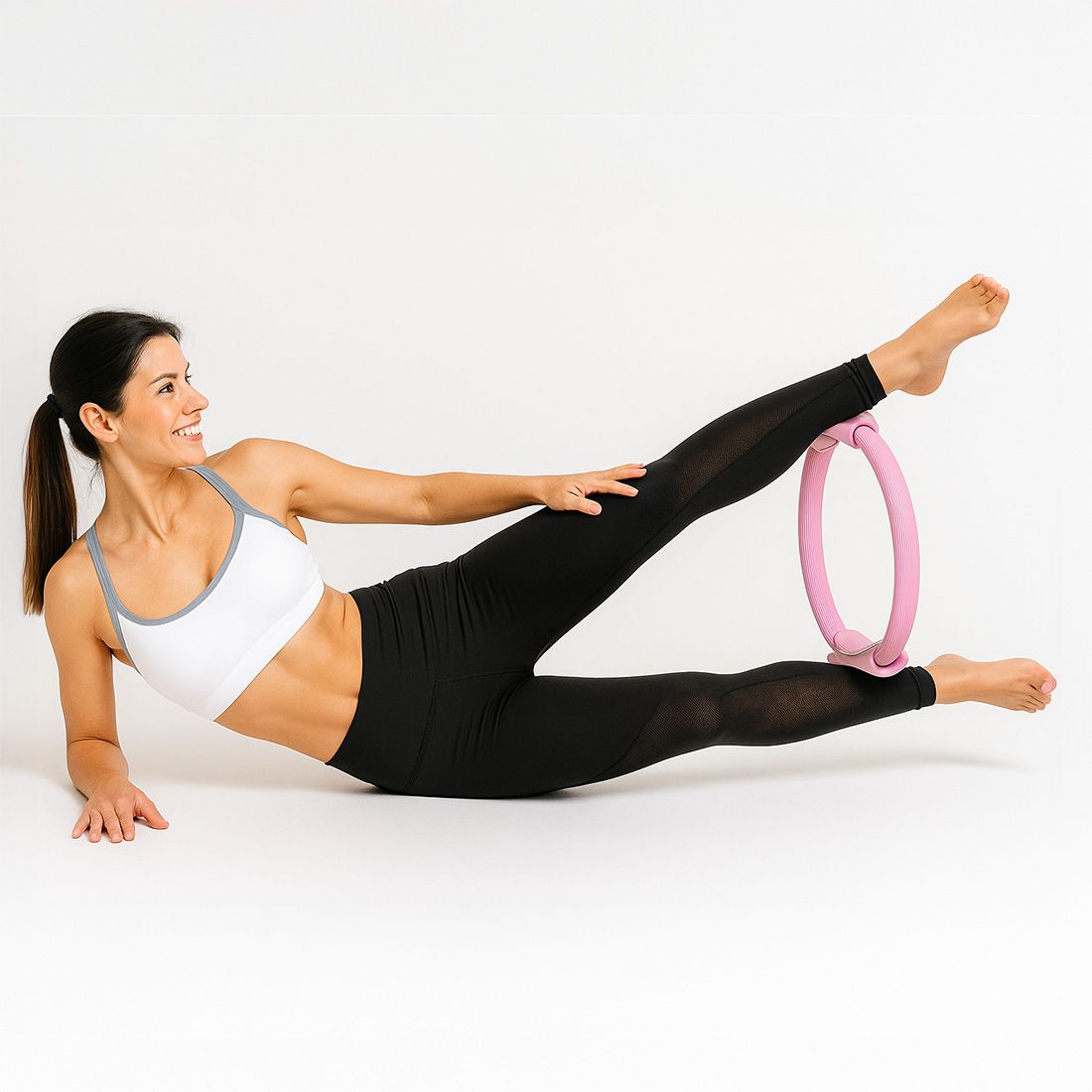 FITPADDY - Anello Pilates con manopole ergonomiche imbottite