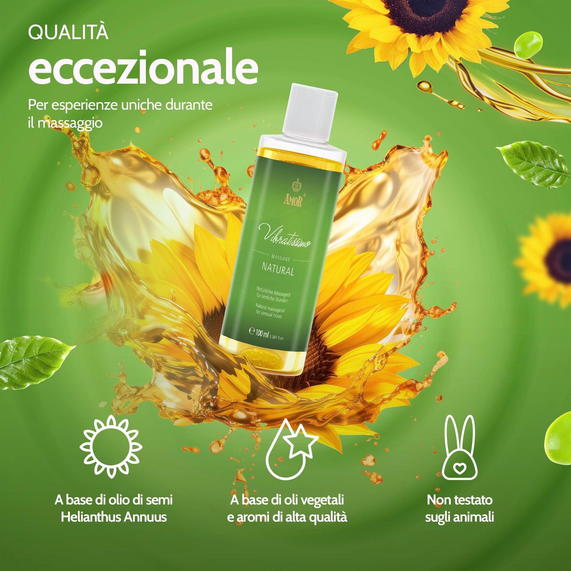 Vibratissimo Olio da Massaggio Natural