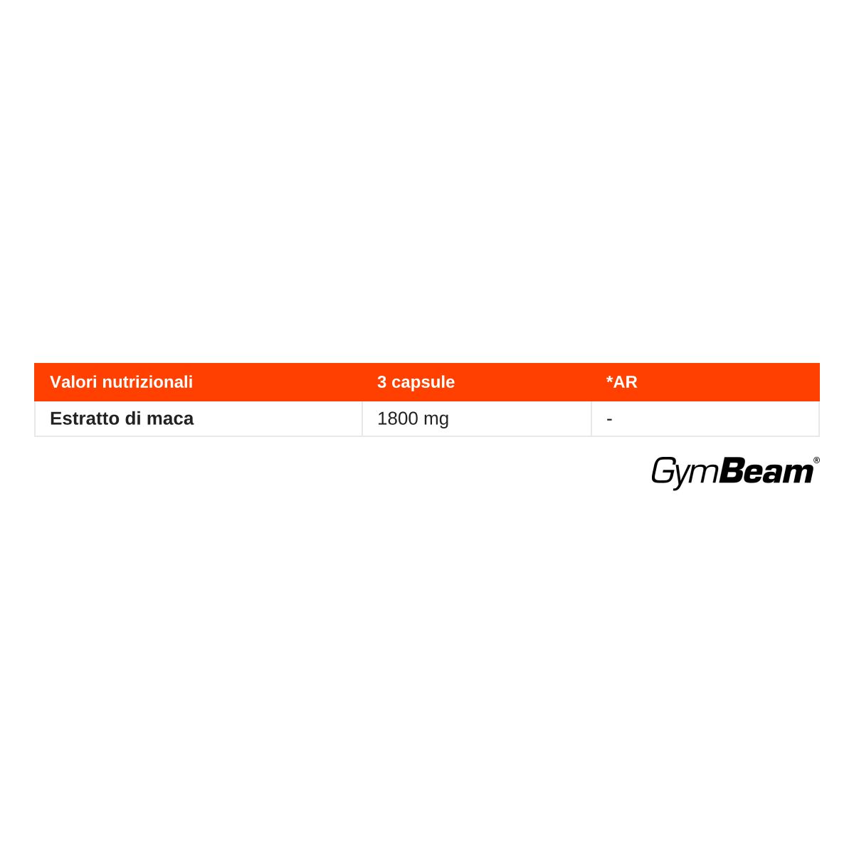 GymBeam Maca estratto vegetale 10:1 capsule