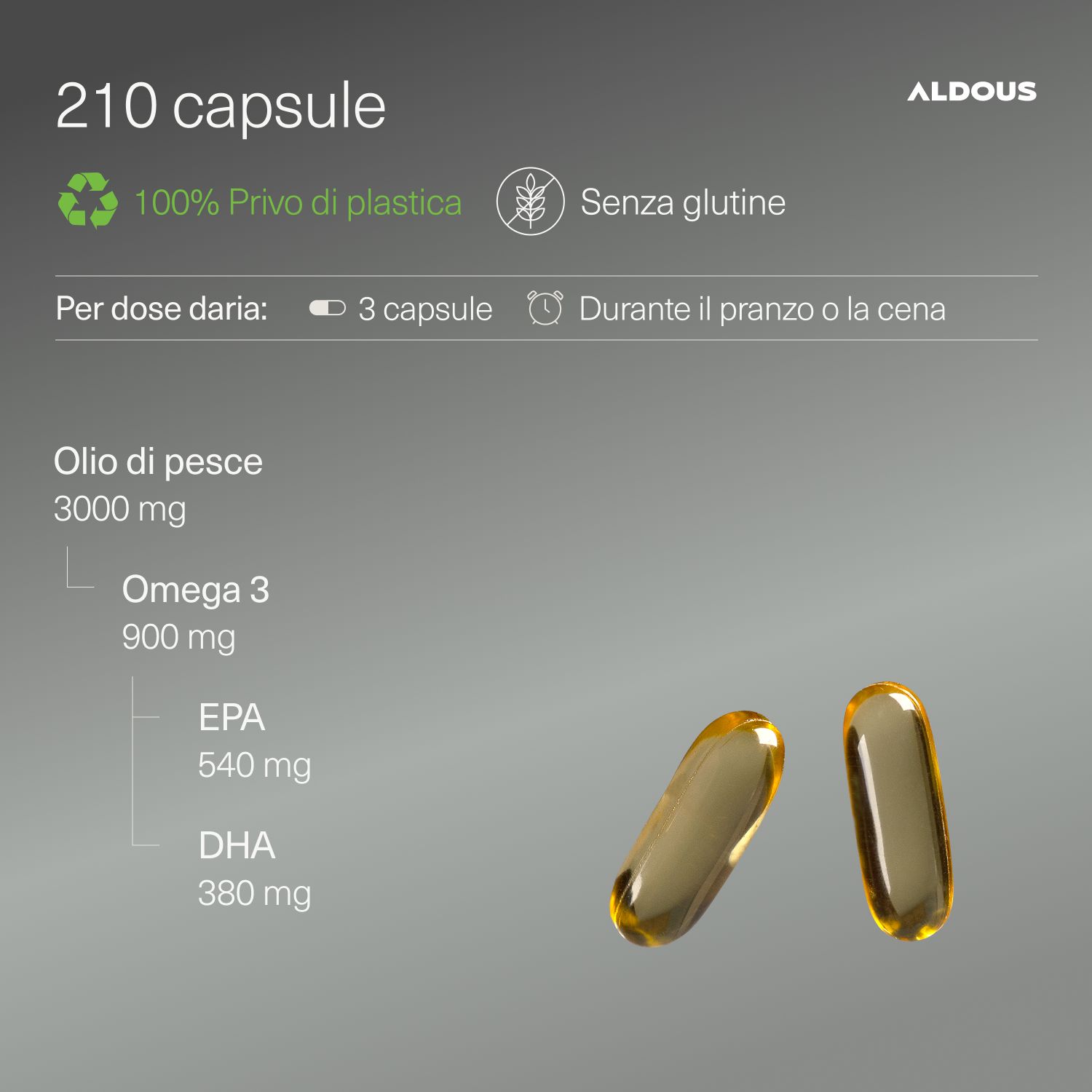Aldous - Omega 3 - Occhi, Cuore, Cervello