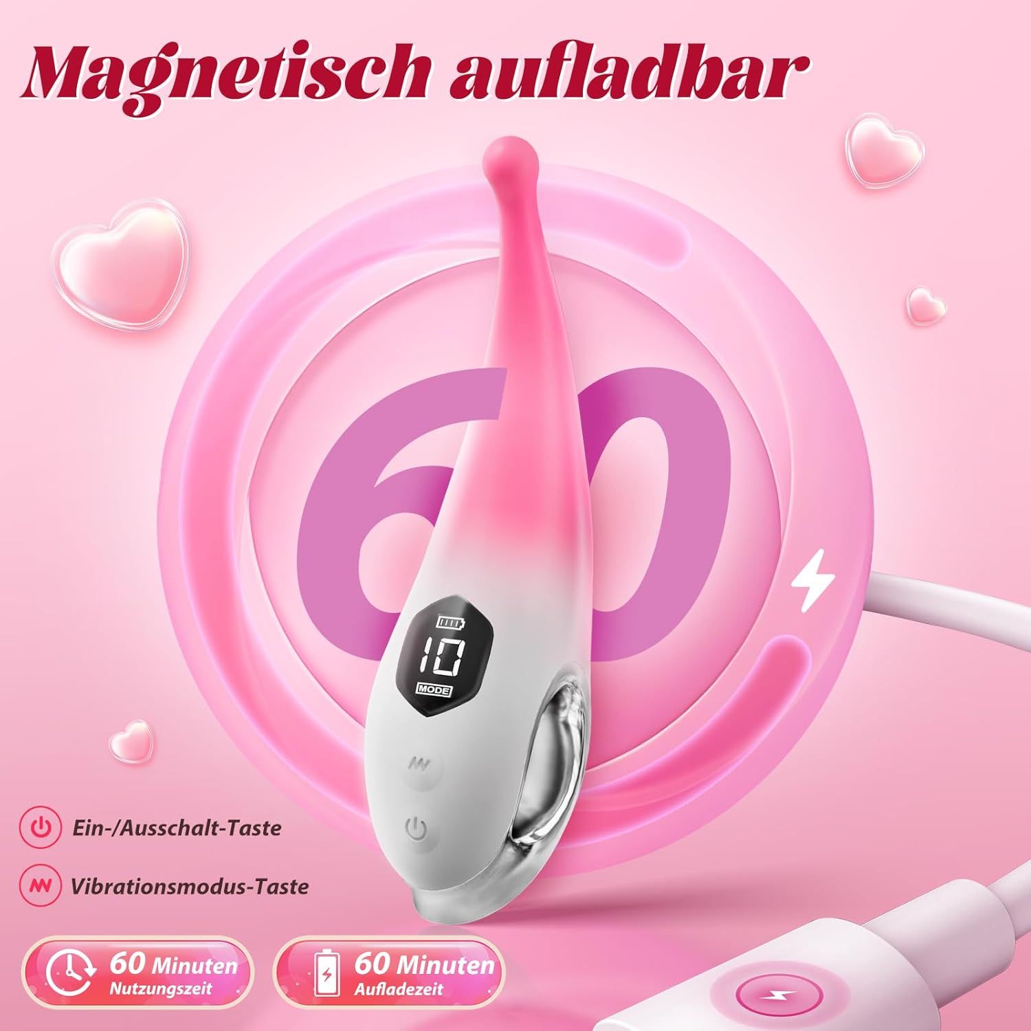 rinofans vibratore clitorideo, dispositivo intimo
