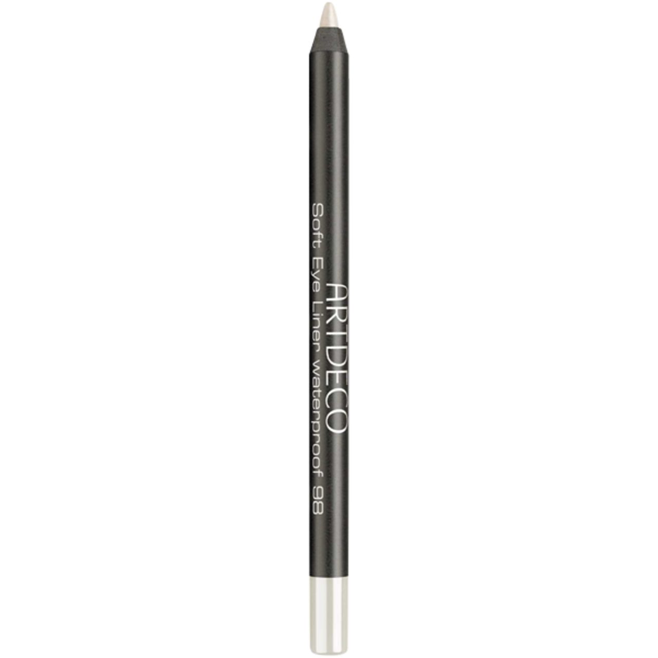 Matita nera con punta argentata. Scritta: Artdeco Soft Eye Liner waterproof 9B.