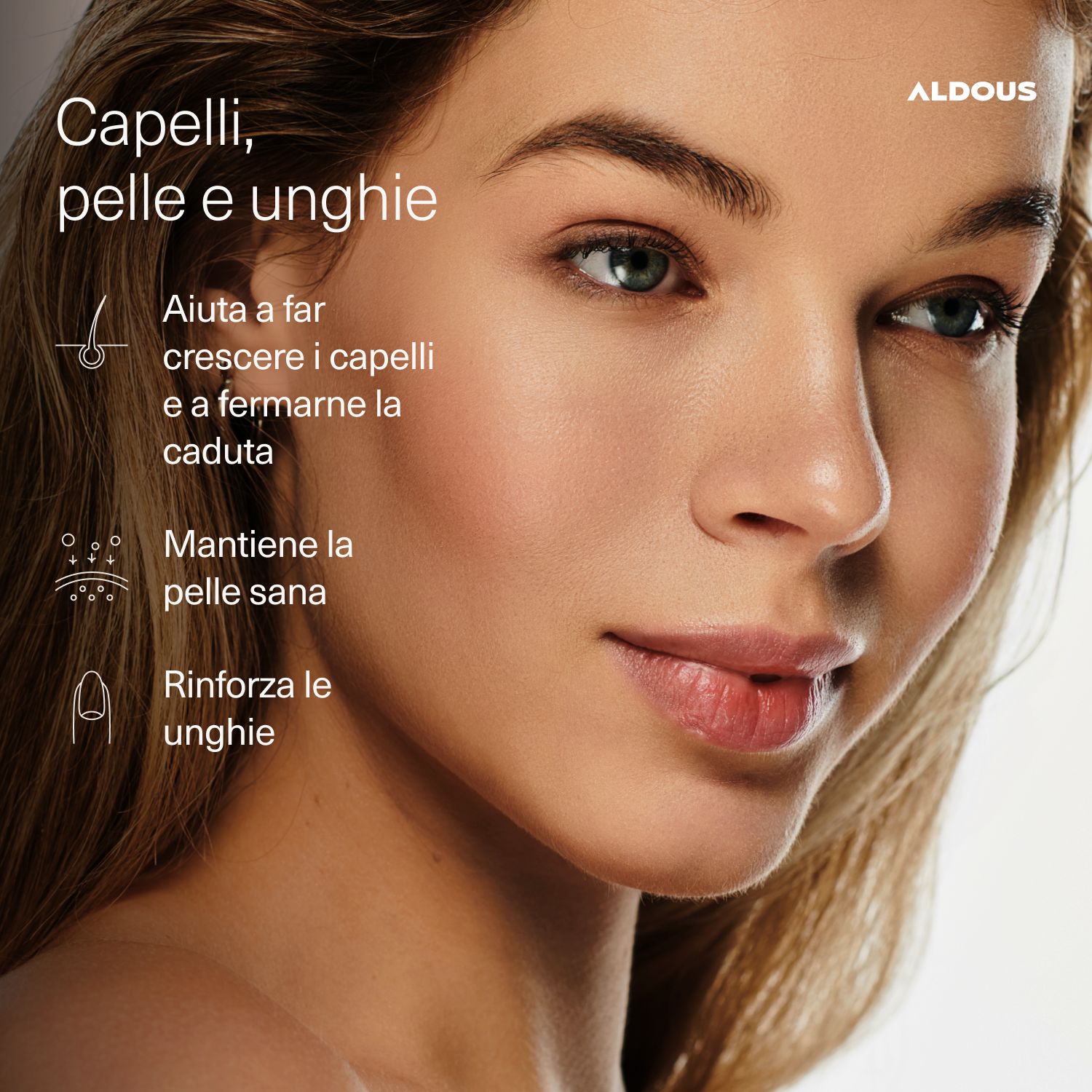 Aldous - Biotina Gummies - Capelli, Pelle, Unghie