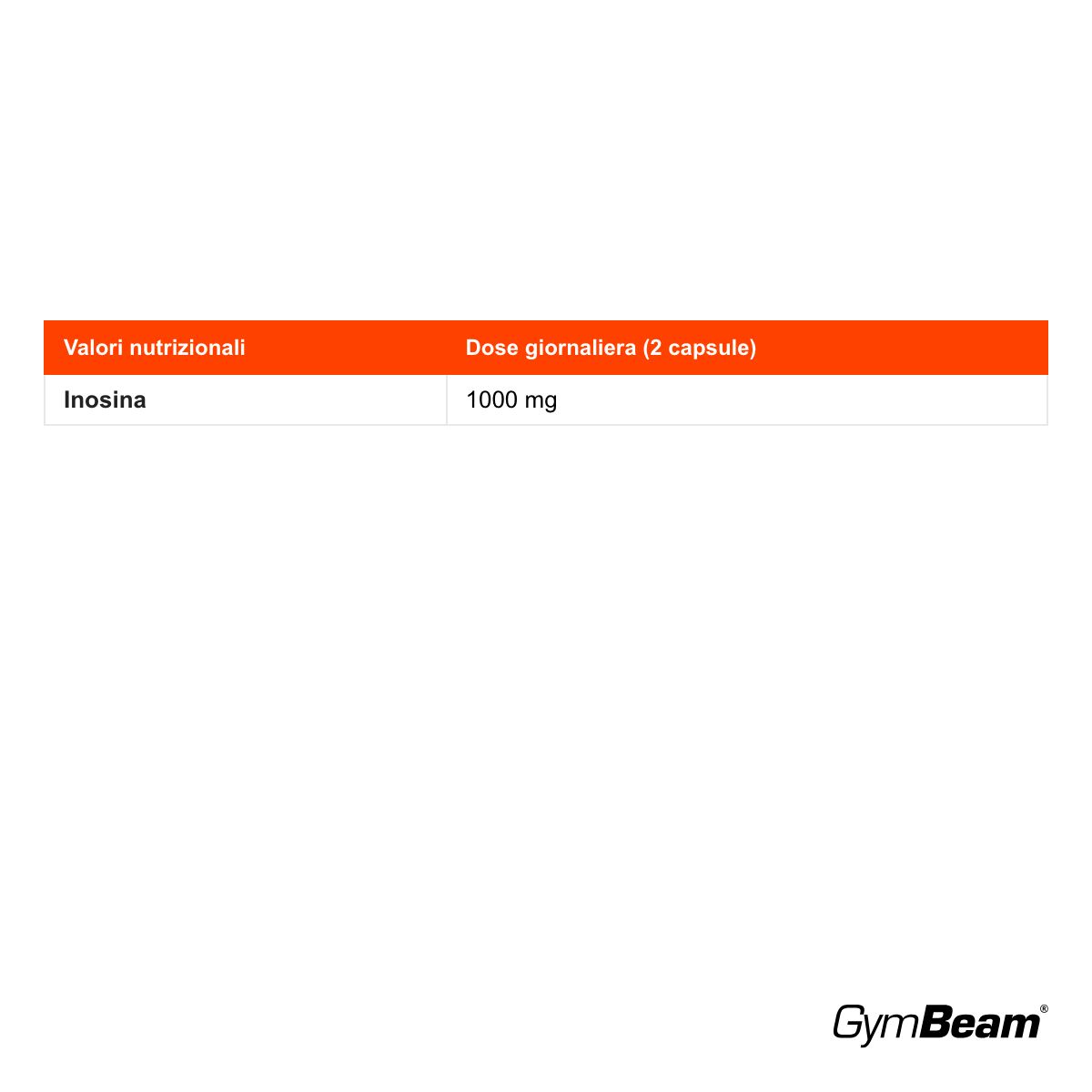 GymBeam Inosina pre-workout in capsule