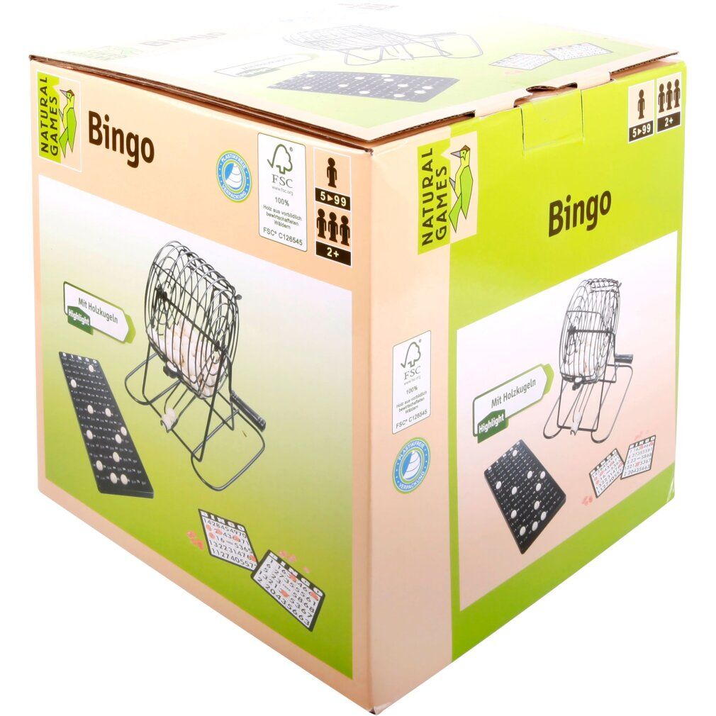 ng Bingo con cestino in metallo