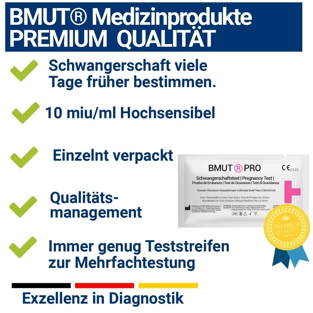 BMUT Ovulationsteststreifen + Schwangerschaftstest