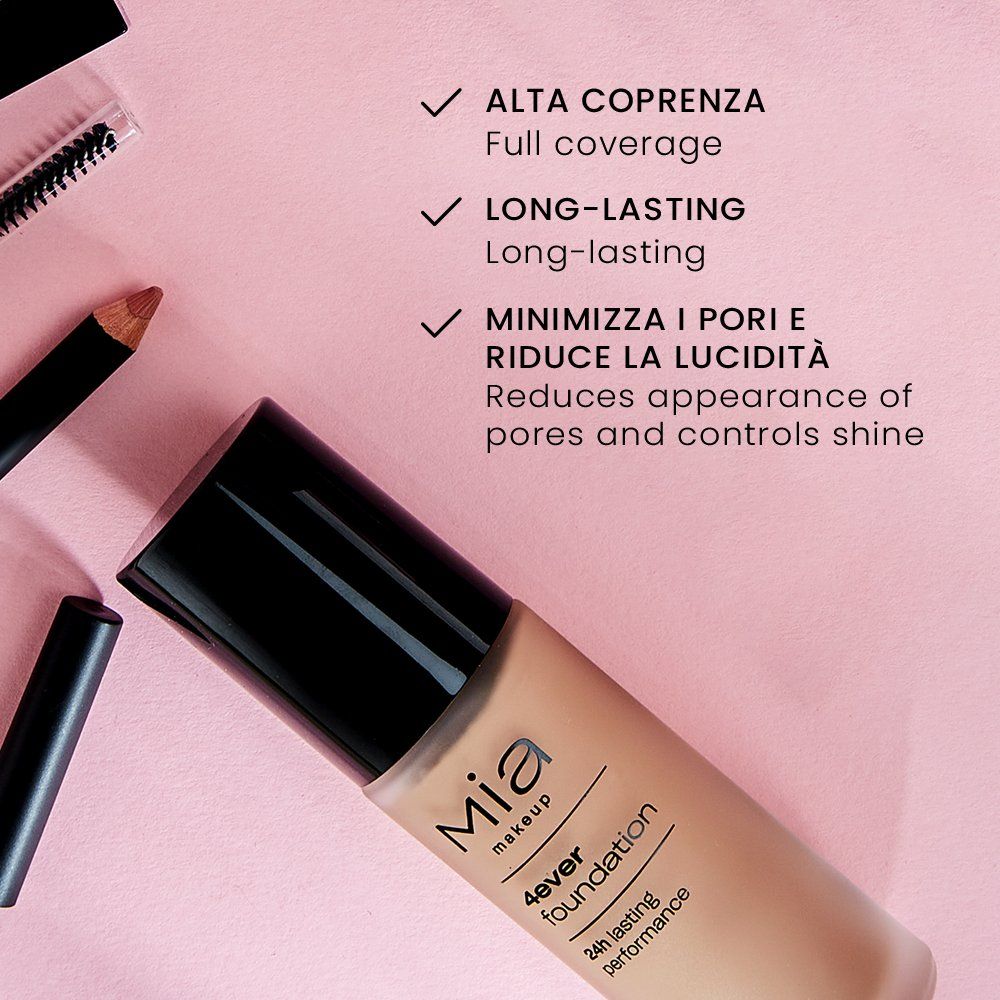 Mia Makeup 4ever fondotinta long-lasting alta coprenza