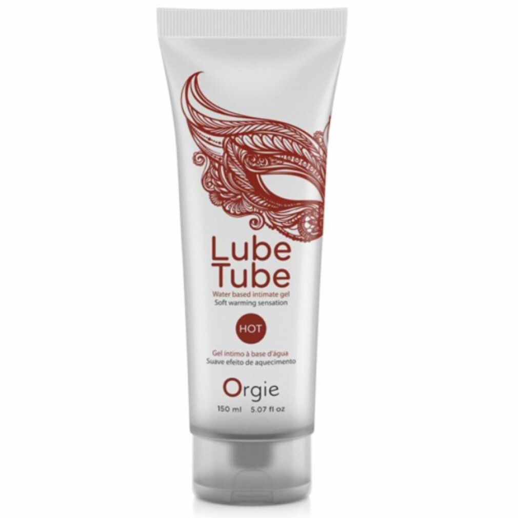 Tubo Lube Tube Hot. Gel intimo a base d'acqua con effetto riscaldante. Marchio Orgie. 150 ml.