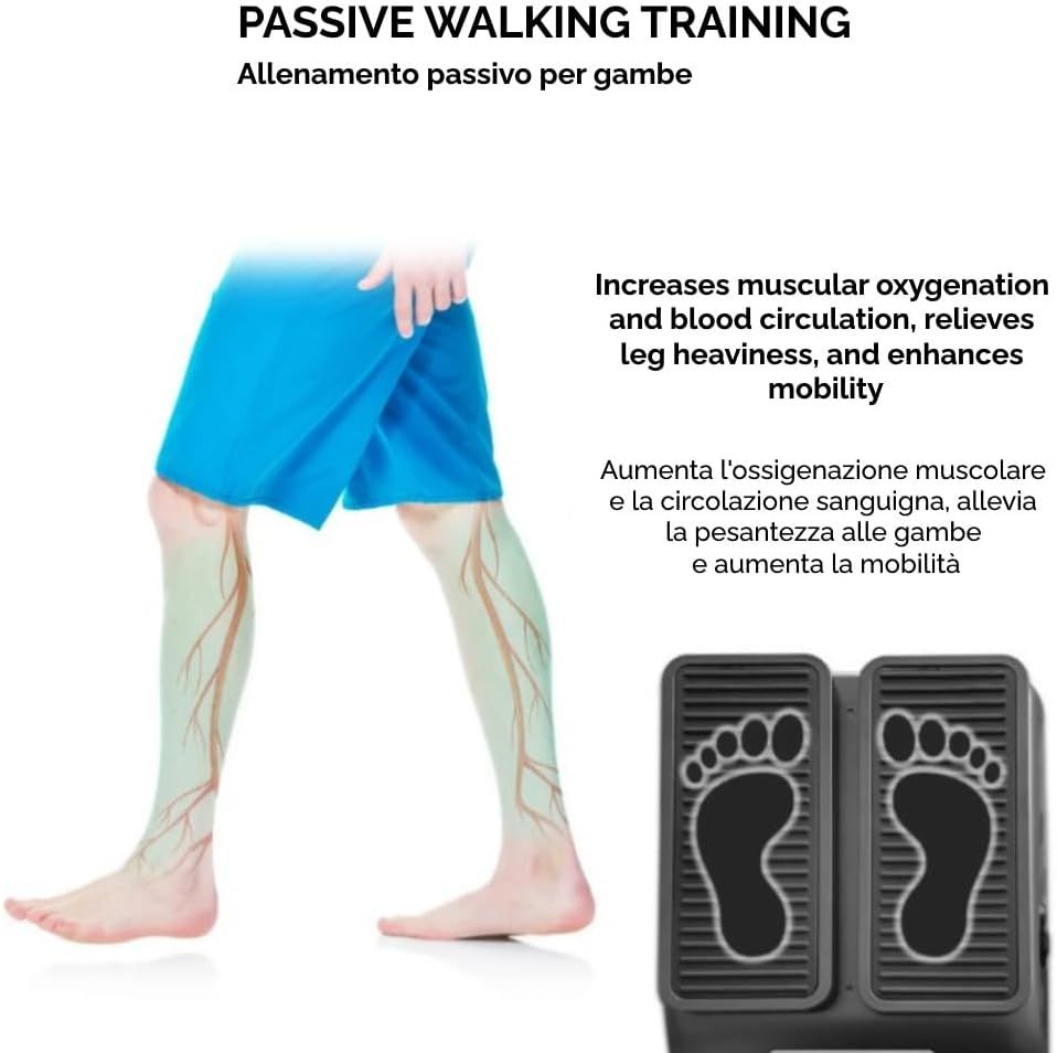 PEDALIERA ESERCITATORE PASSIVO PER GAMBE PEDANA PIATTAFORMA VIBRANTE