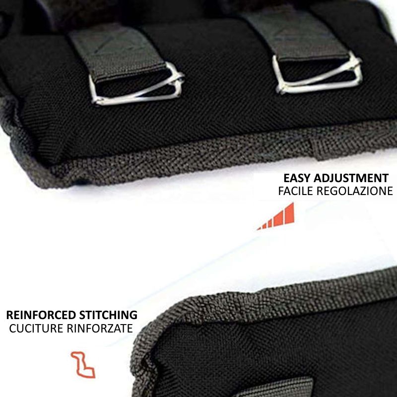 Paire De Poids Réglables En Sable Pour Poignets Et Chevilles - Entraînement Fitness, Musculation, Gym (bleu)