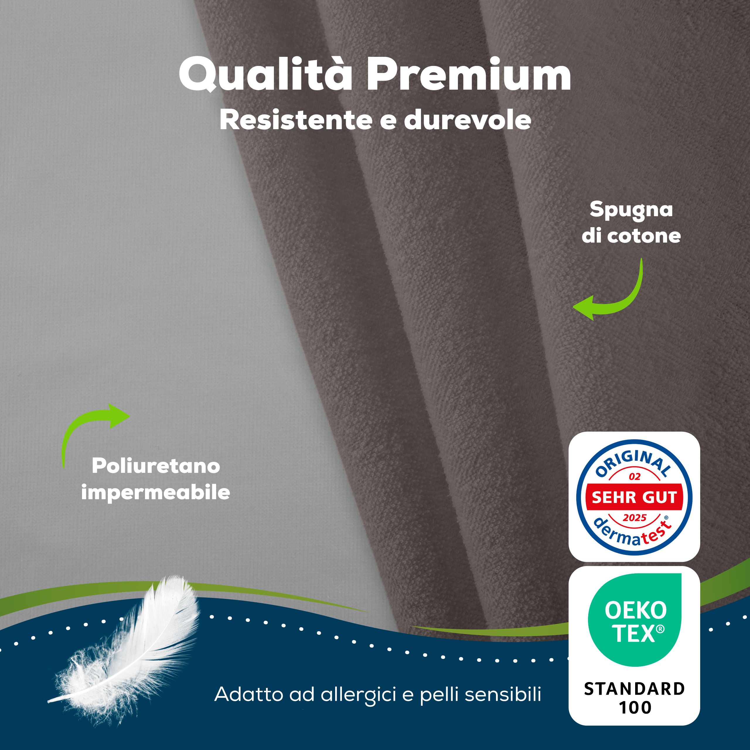 Sensalou lenzuolo con angoli 100 x 200 cm - grigio