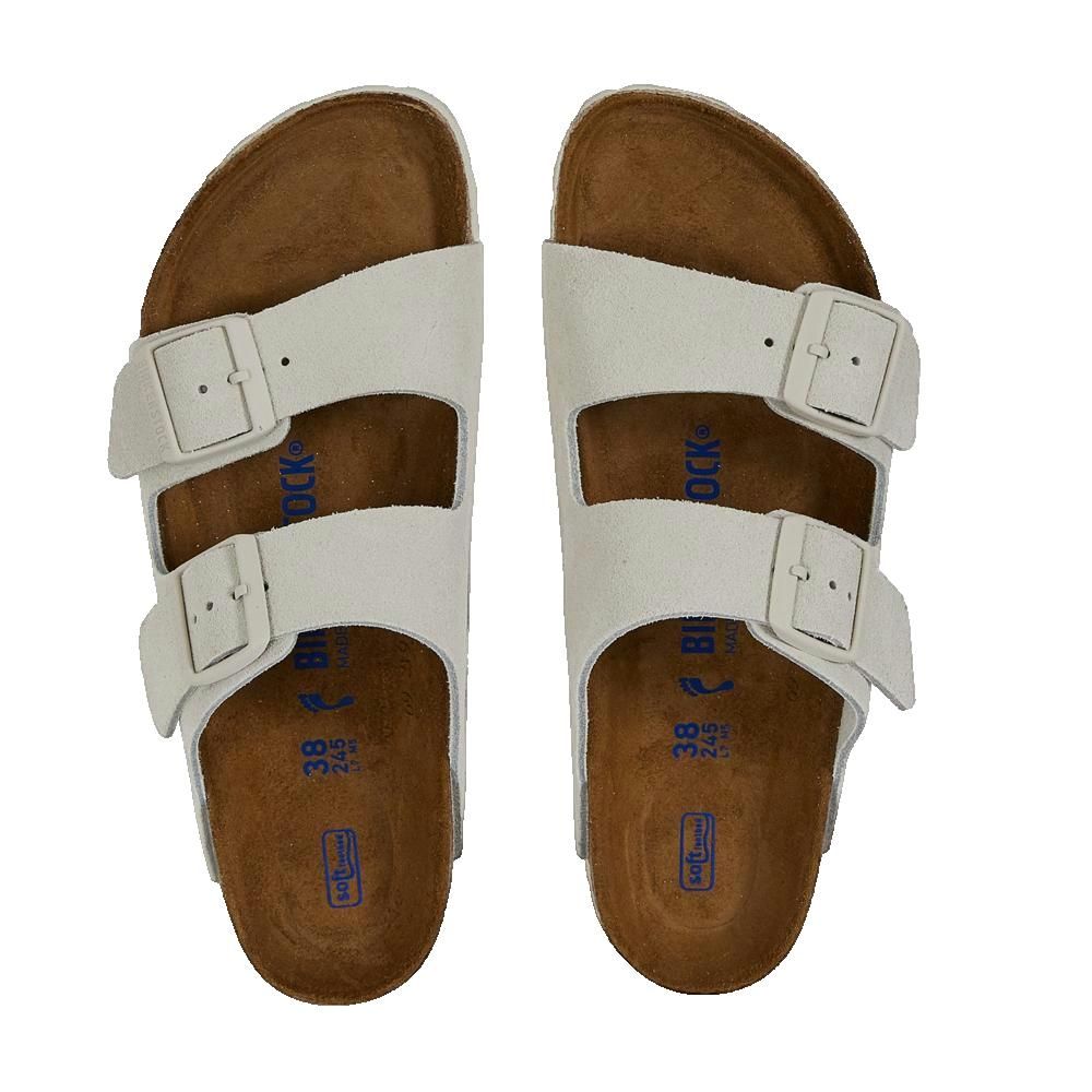 Birkenstock Scarpe uomo Slide Arizona Antique White