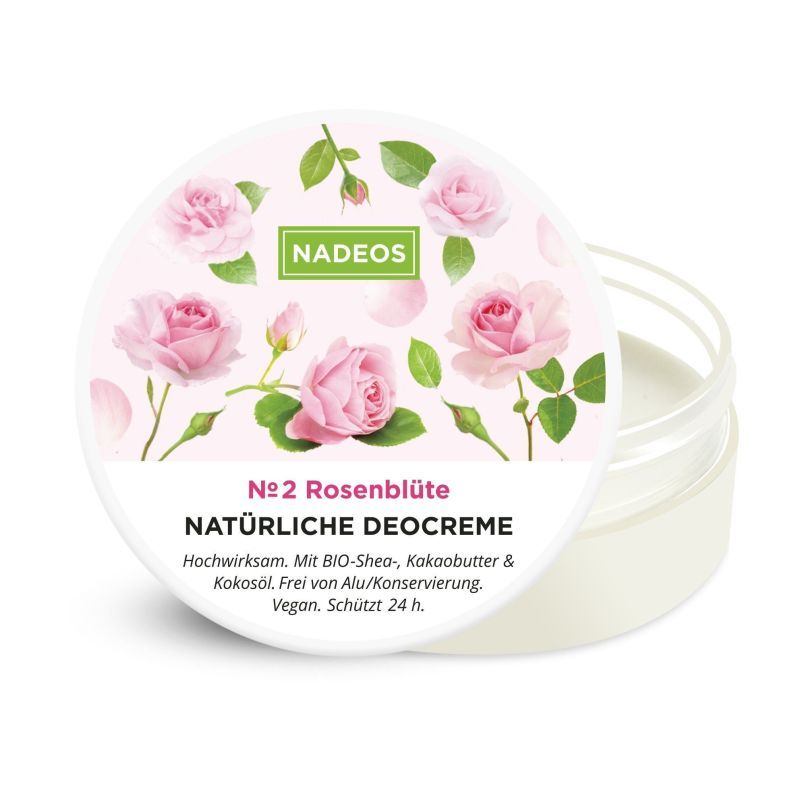 NADEOS Crema deodorante naturale ai fiori di rosa