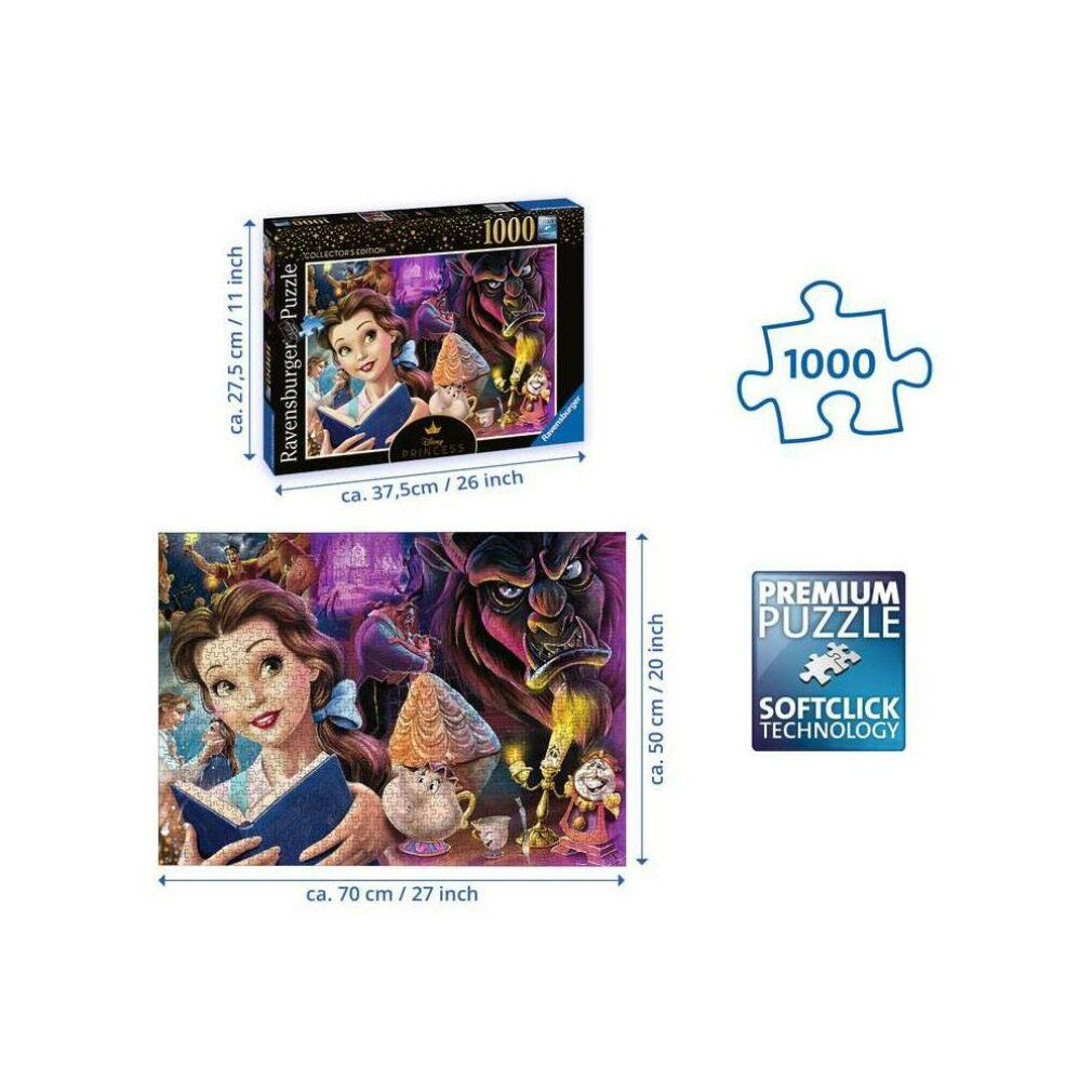 Puzzle Disney Belle, la principessa Disney (1000 pezzi)