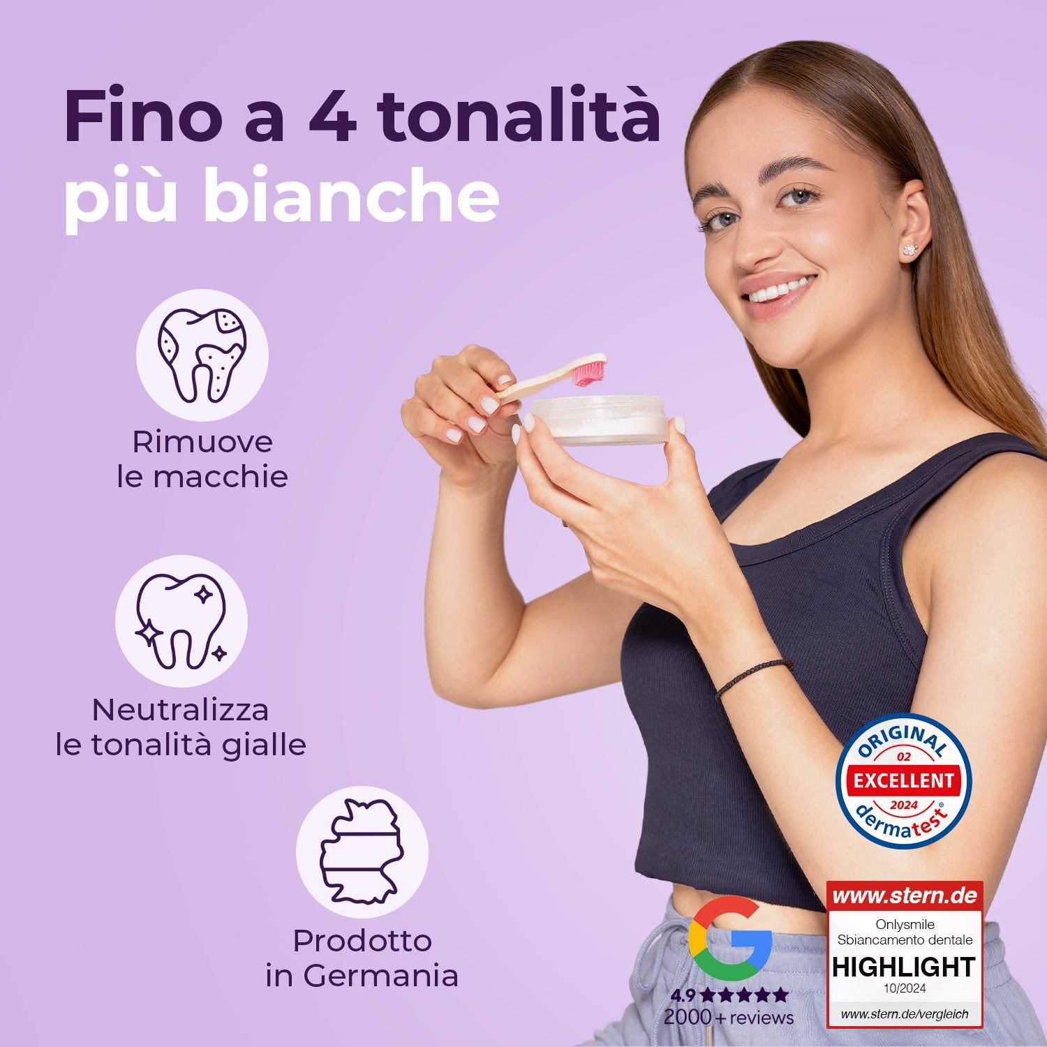 OnlySmile® Polvere per sbiancare i denti