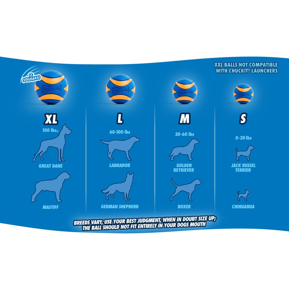 Chuckit Ultra Squeaker Ball s 5 cm .