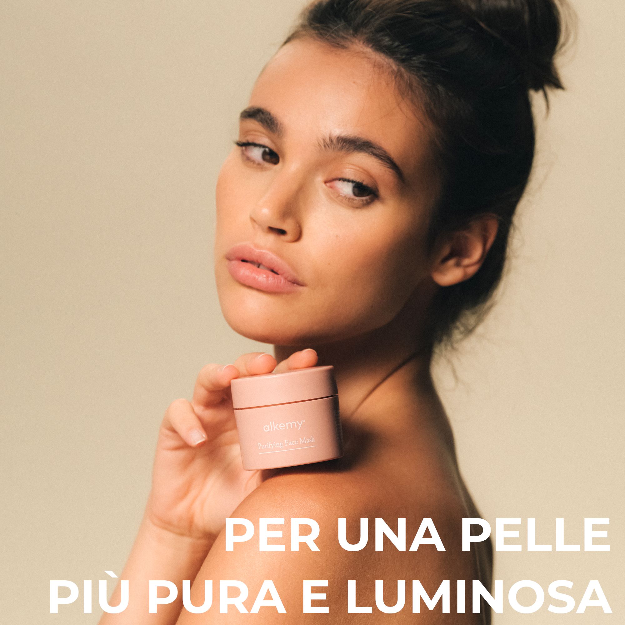 Alkemy Maschera Viso Purificante e Opacizzante, Pulizia Profonda Anti Punti Neri e Pori Dilatati