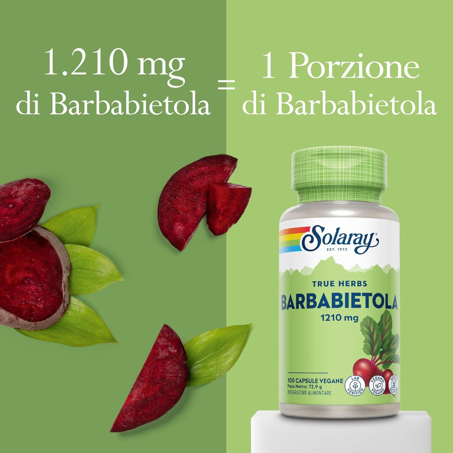 Solaray Capsule di Barbabietola Rossa