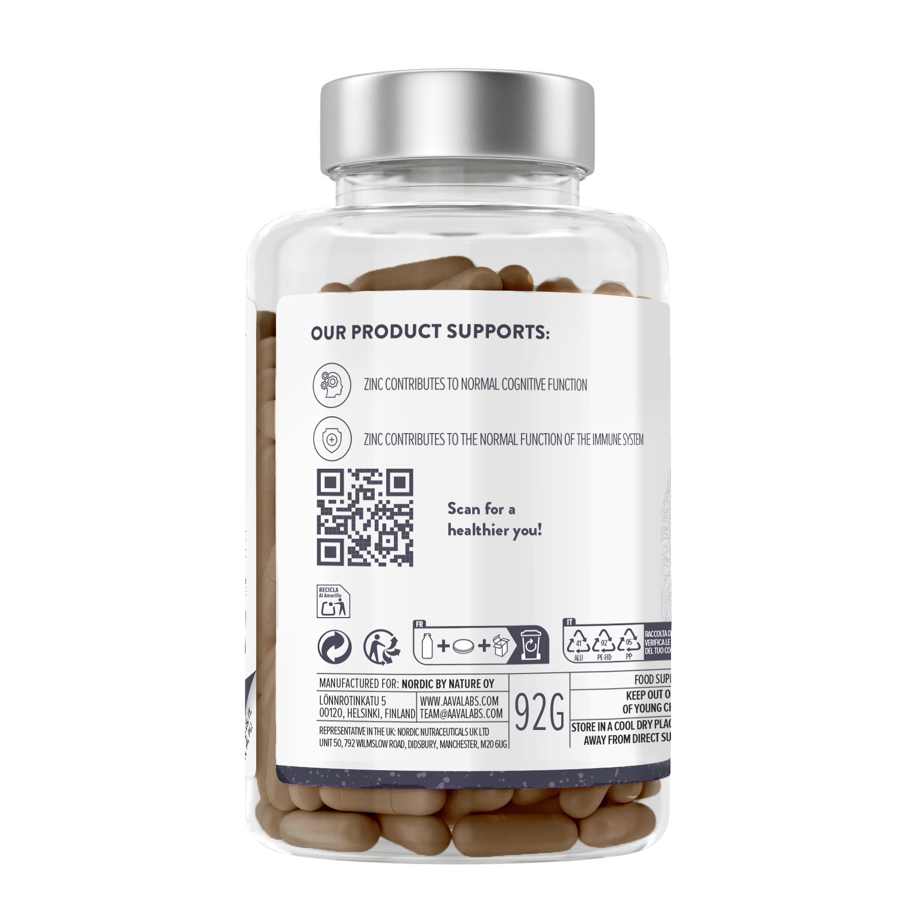 Aavalabs Complesso Lion’s Mane – 18.000 mg estratto 30:1 con Reishi, Cordyceps e Zinco