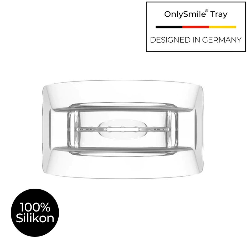 Bocchino OnlySmile, 100% Silicone, visto frontalmente.