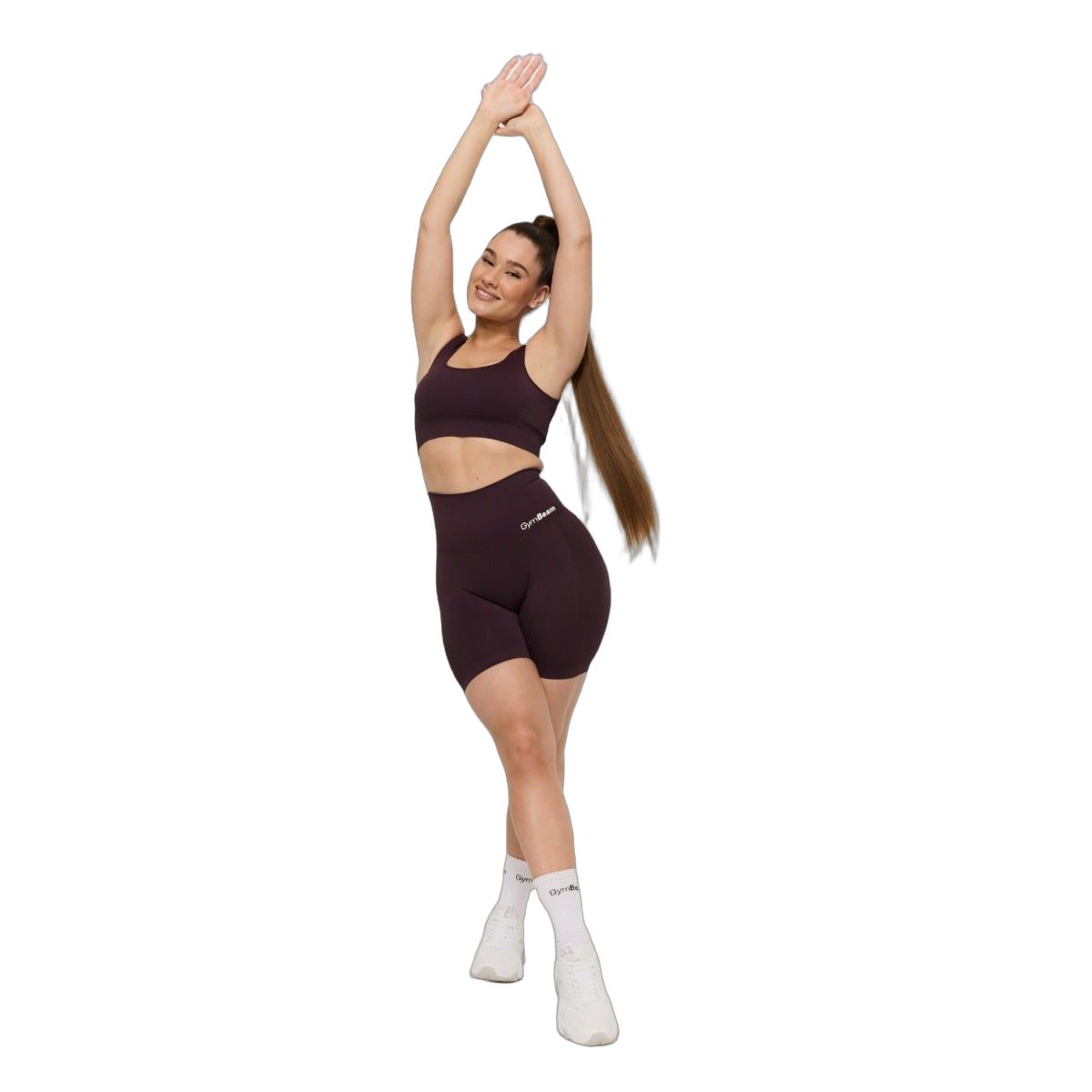 GymBeam Pantaloncini donna GymBabe senza cuciture vita alta Eclipse