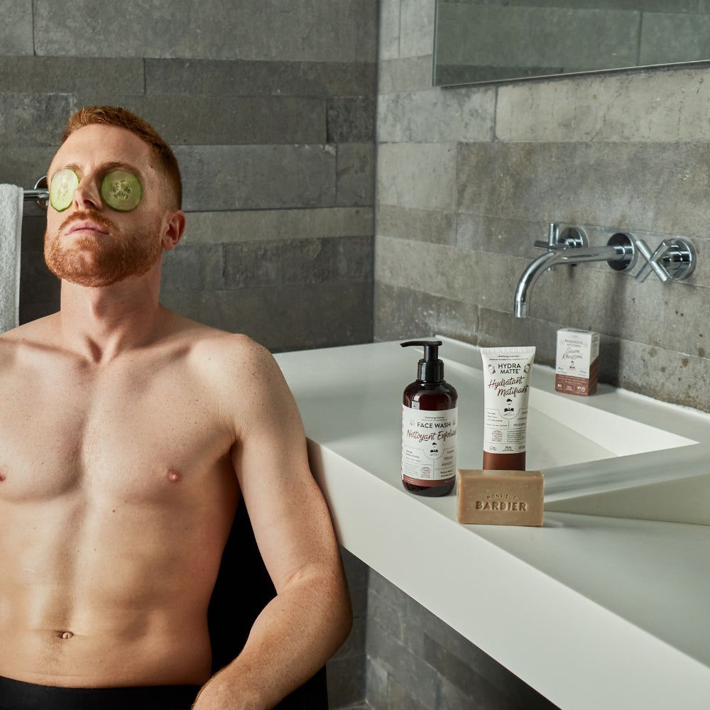Monsieur BARBIER - Set per la cura del viso maschile - THE HAPPY FACE BOX