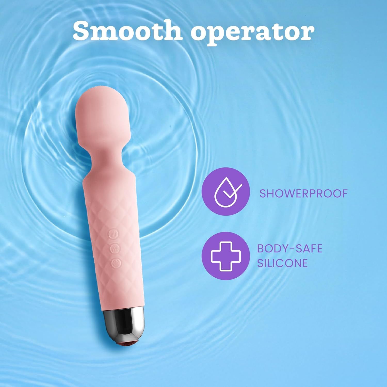 Oliver James Vibratore per donne – Silenzioso e potente, colore rosa pastello