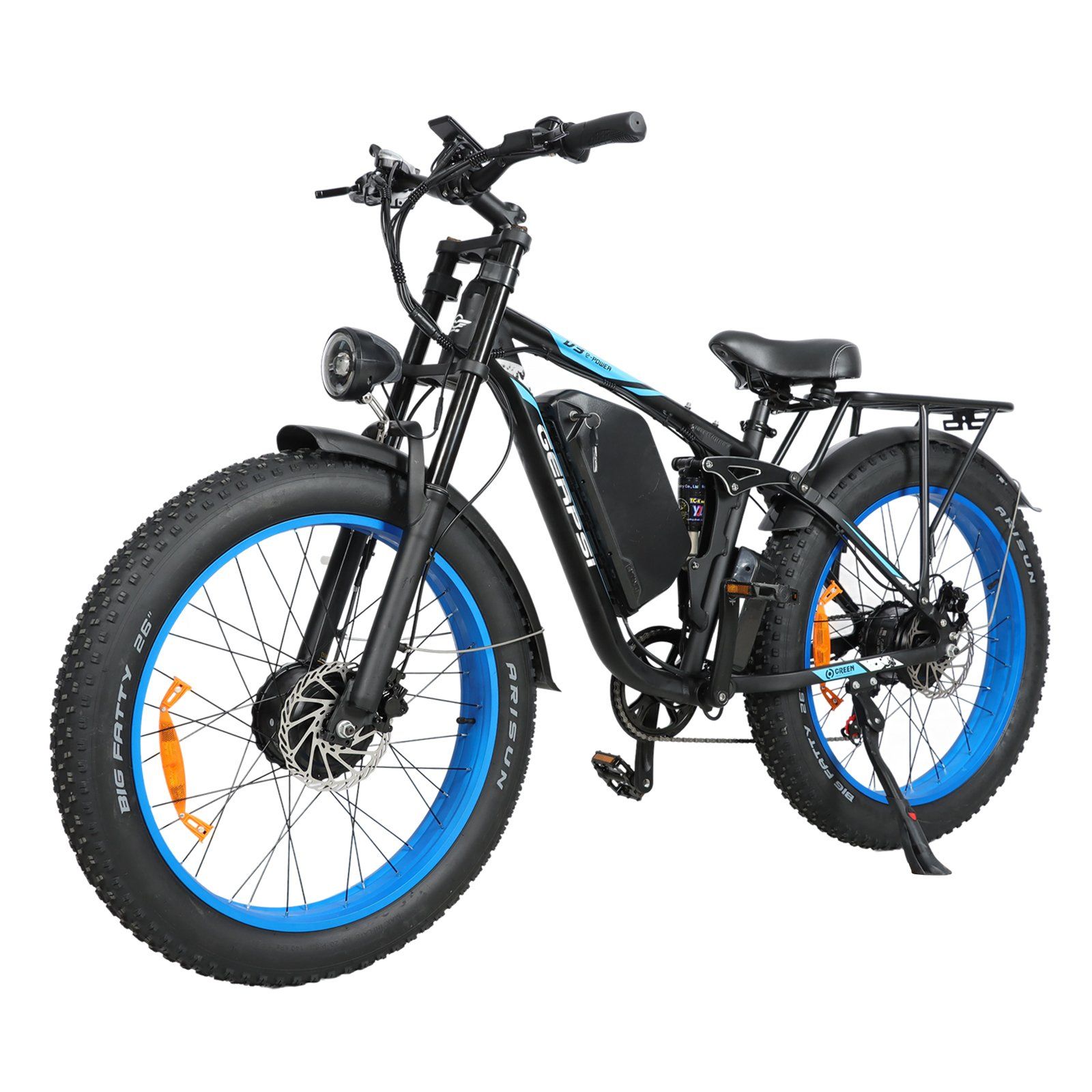 BAOLUJIE DP2603 Mountain bike elettrica con batteria rimovibile da 52V 32Ah