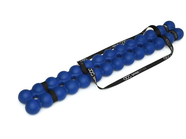 Spinefitter blu con due fasce nere. Sulle fasce è scritto "SPINEFITTER".