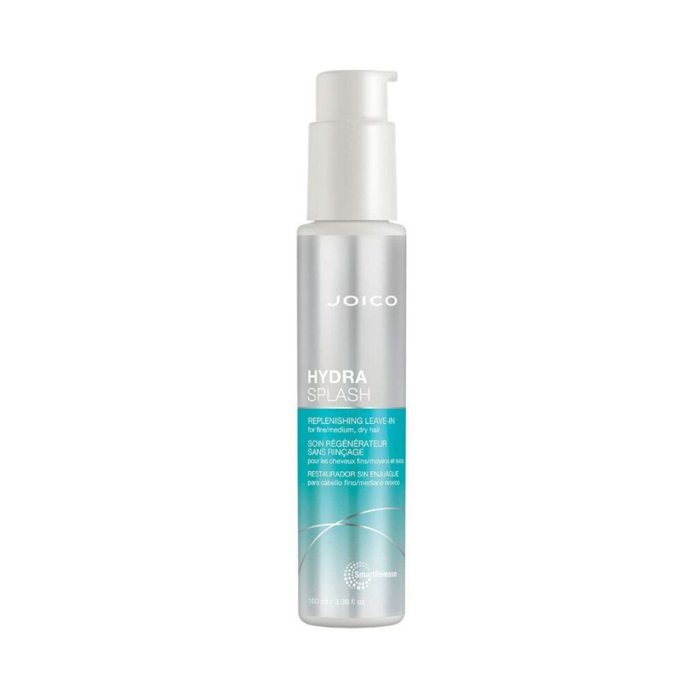 Flacone argentato con erogatore a pompa, Lozione senza risciacquo JOICO Hydra Splash.