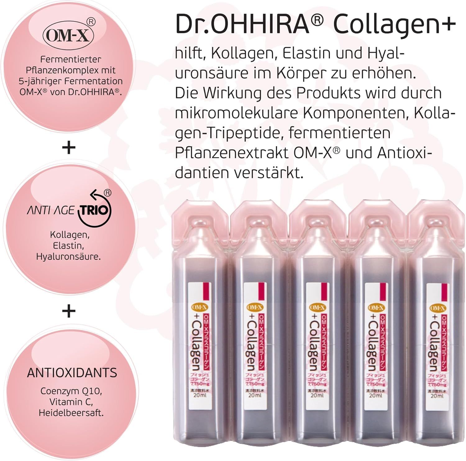 Dr. OHHIRA Collagen+ Collagene Marino Liquido Tipo 1, 2, 3