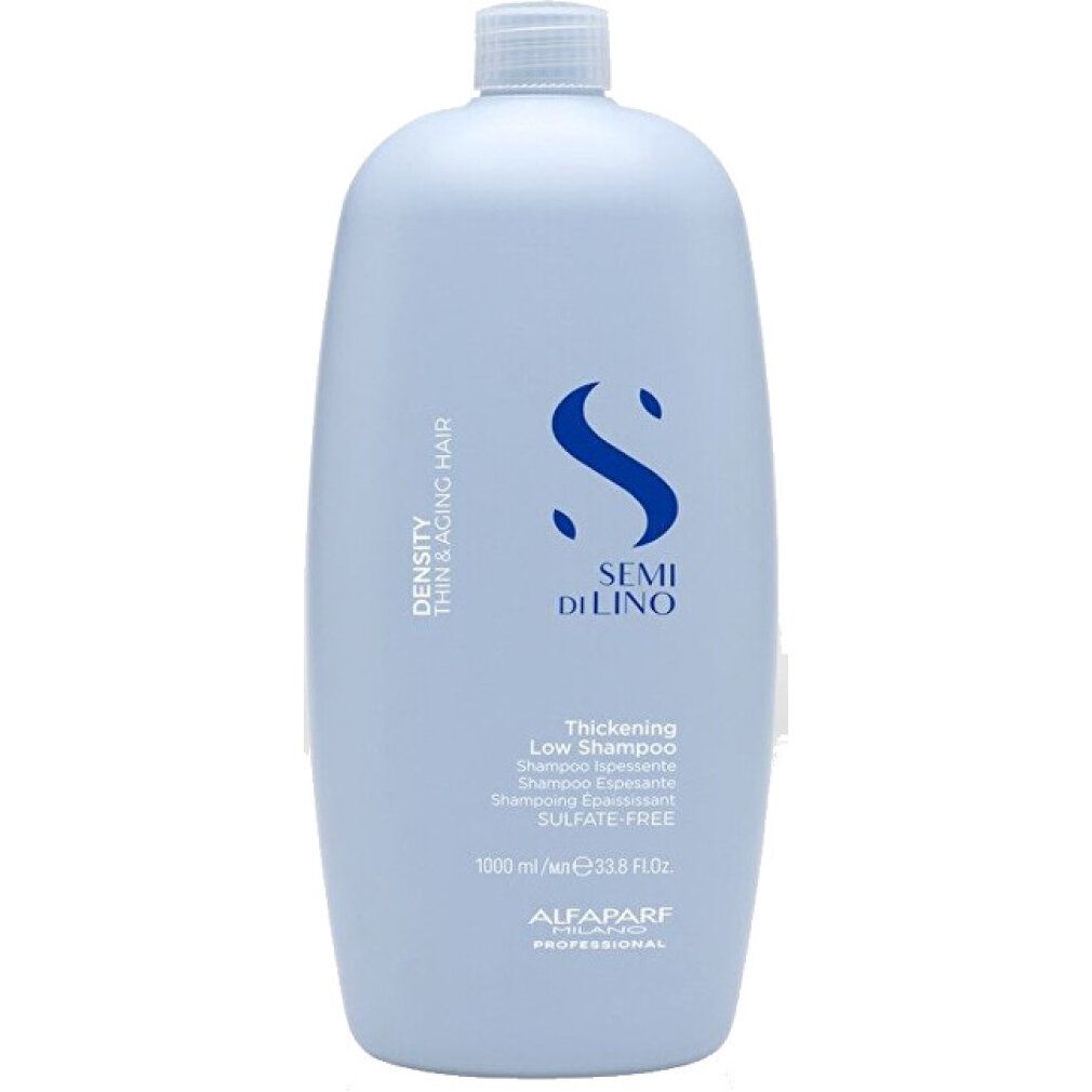 Alfaparf Milano Semi di Lino Density Thickening Low Shampoo 1300ml, senza solfati.