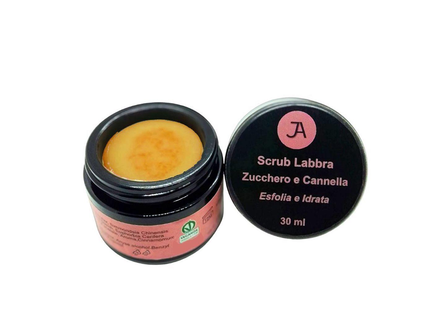 Jules Amonì cosmetiques Scrub  Labbra con Zucchero di Canna e Olio Essenziale di Cannella
