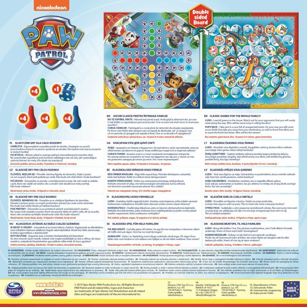 trefl t Paw Patrol 2v1: Uomo, non fare bse e corse di cani
