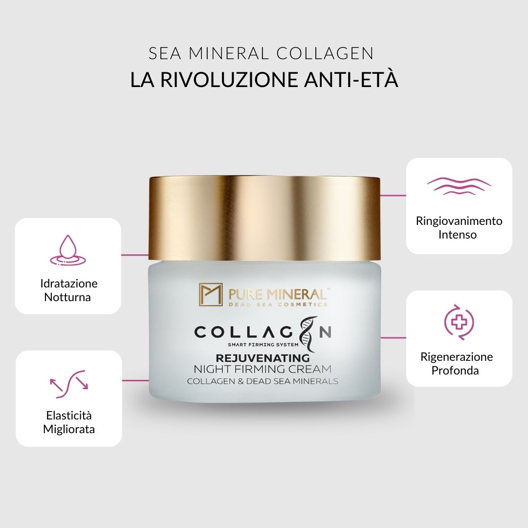 Pure Mineral - Crema Notte Rassodante Collagene