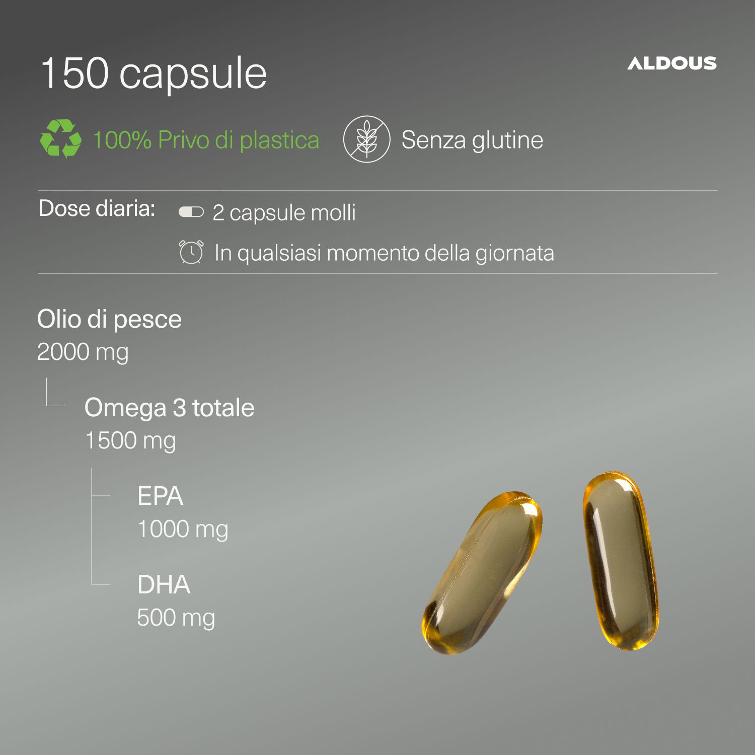 Aldous - Omega 3 Premium - Cuore, Cervello, Occhi