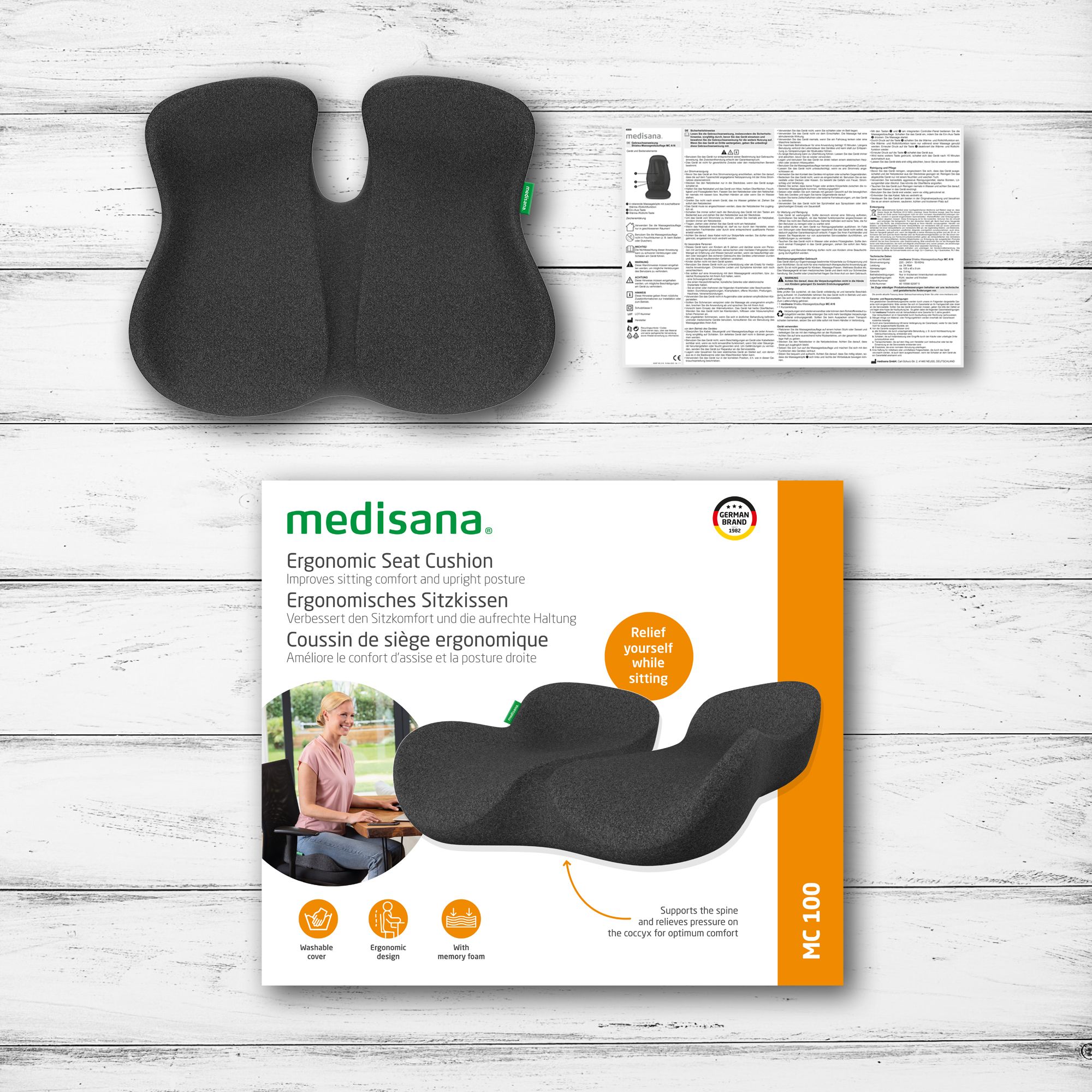 medisana MC 100 Cuscino ergonomico