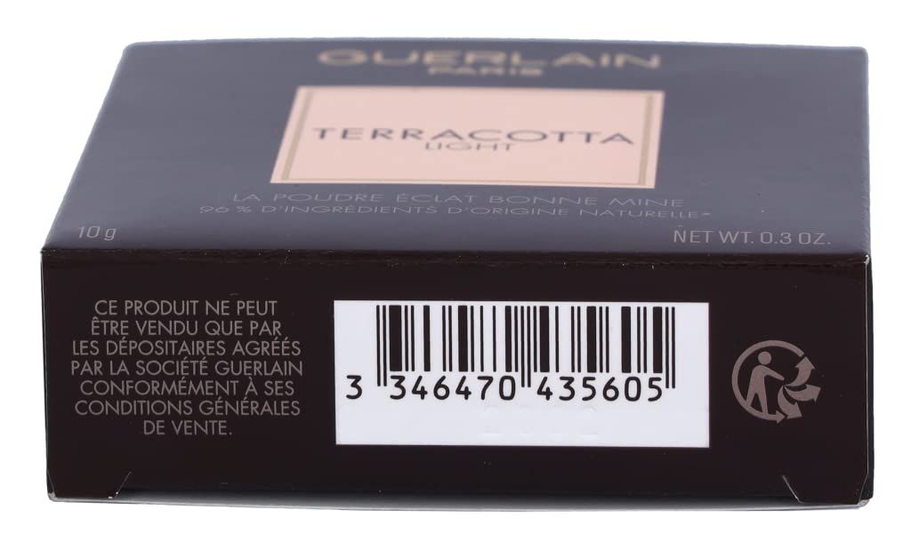 Confezione nera con codice a barre e testo. Testo: Ce produit ne peut être vendu que par les dépositaires agréés par la société Guerlain.