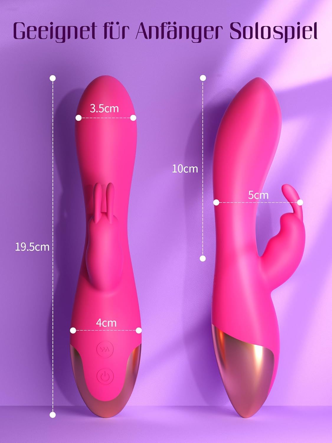HIVEFUN Vibratore punto G rosa intenso