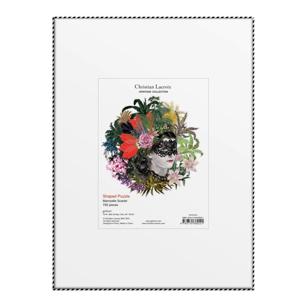 galison Puzzle a forma di Christian Lacroix: Mam'zelle Scarlett 750 pezzi