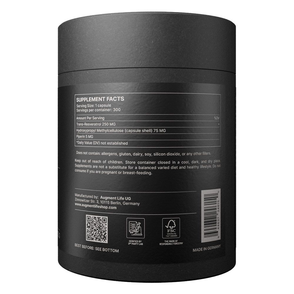 Augment Life Trans-Resveratrolo Capsule