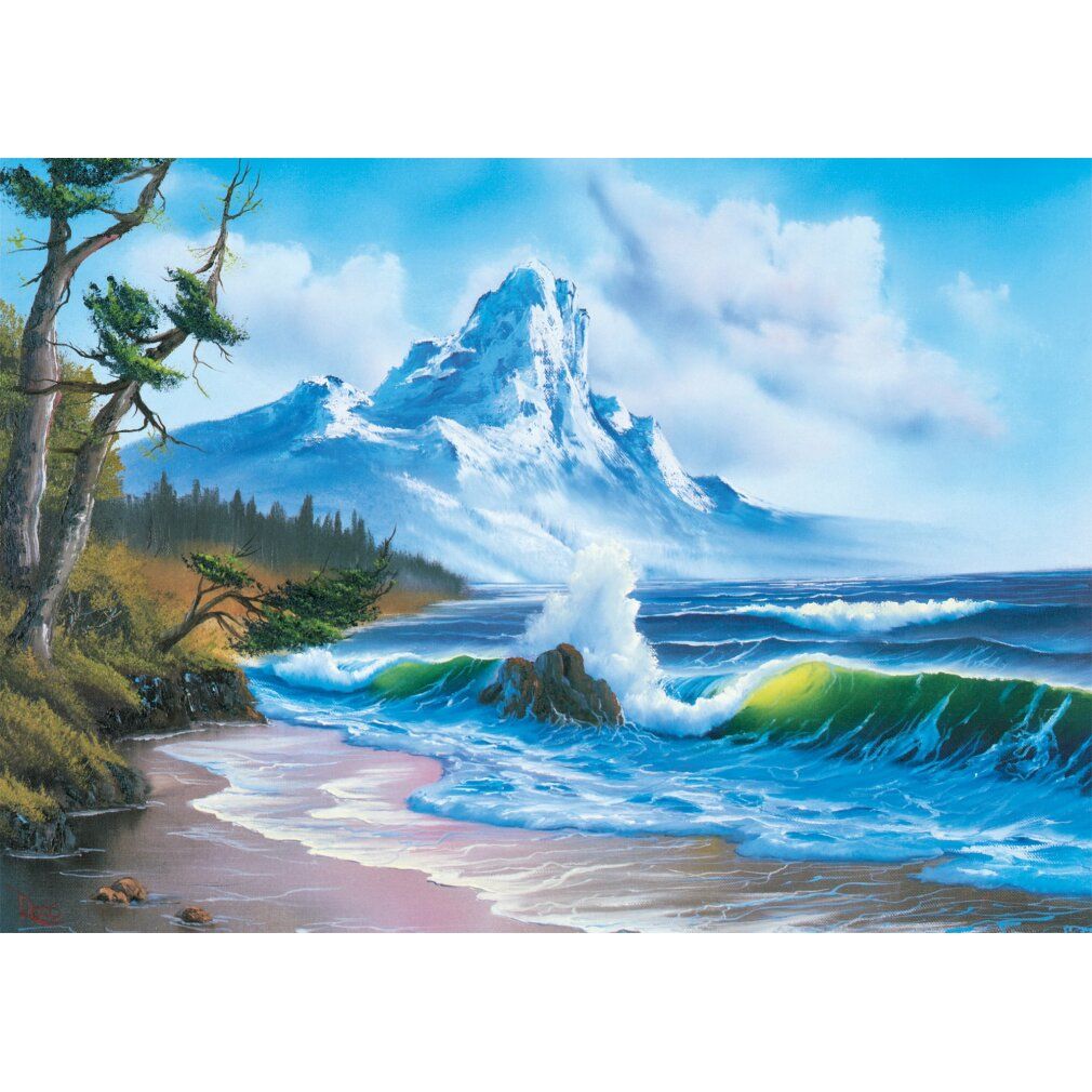 schmidt Puzzle Bob Ross: Montagna sul mare 1000 pezzi