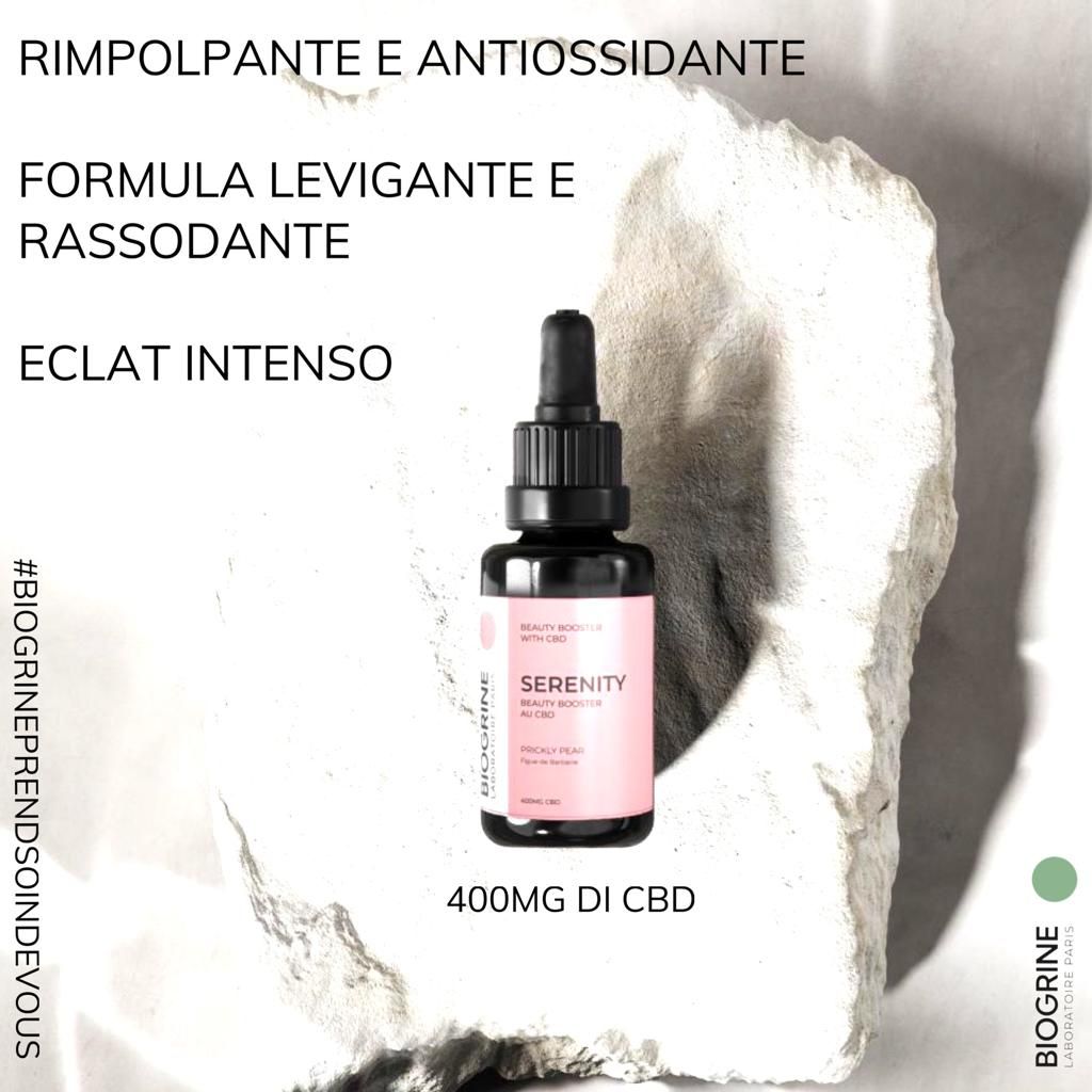 BIOGRINE Siero bellezza intensivo "SERENITY" – Booster al CBD e Fico d’India