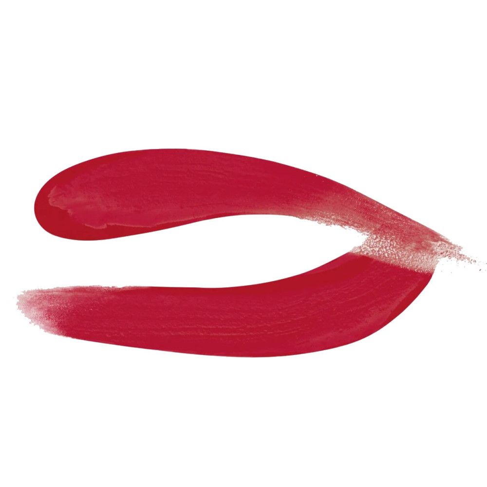 Traccia di rossetto rosso. Forma di labbra.