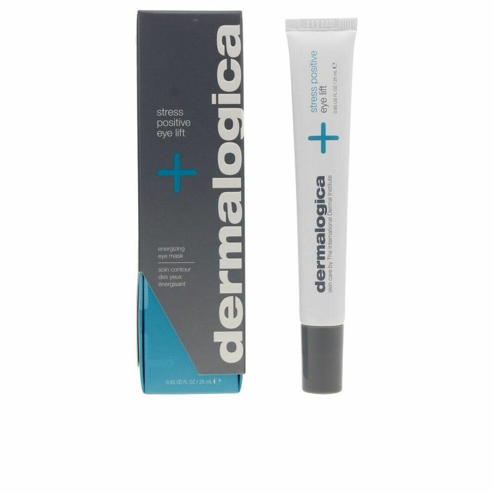 Confezione e tubo del prodotto. Scritta: "stress positive eye lift" e "dermalogica".