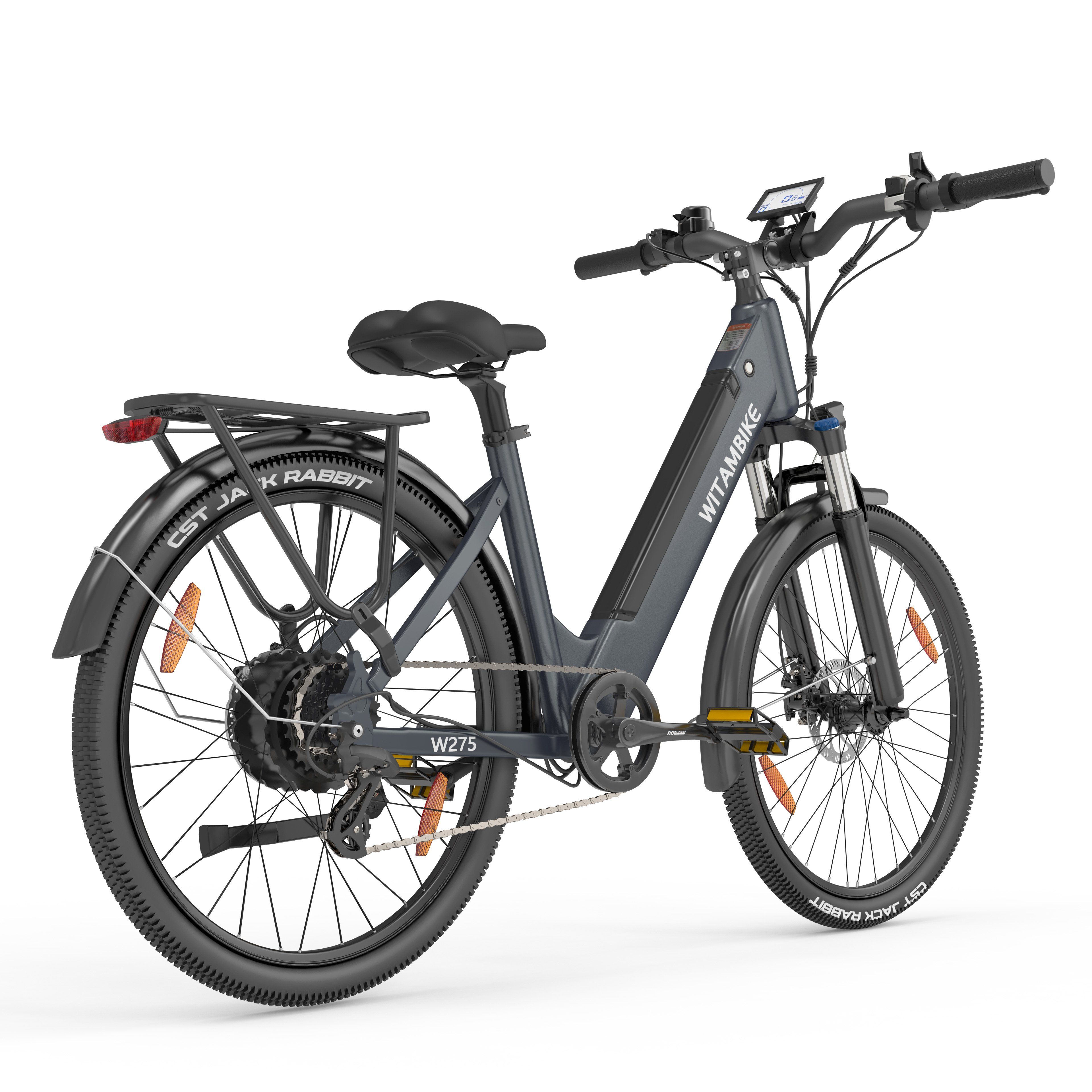 WITAMBIKE W275 Bicicletta elettrica da pendolare, 36V 13AH, pneumatici 27,5" x 2.10