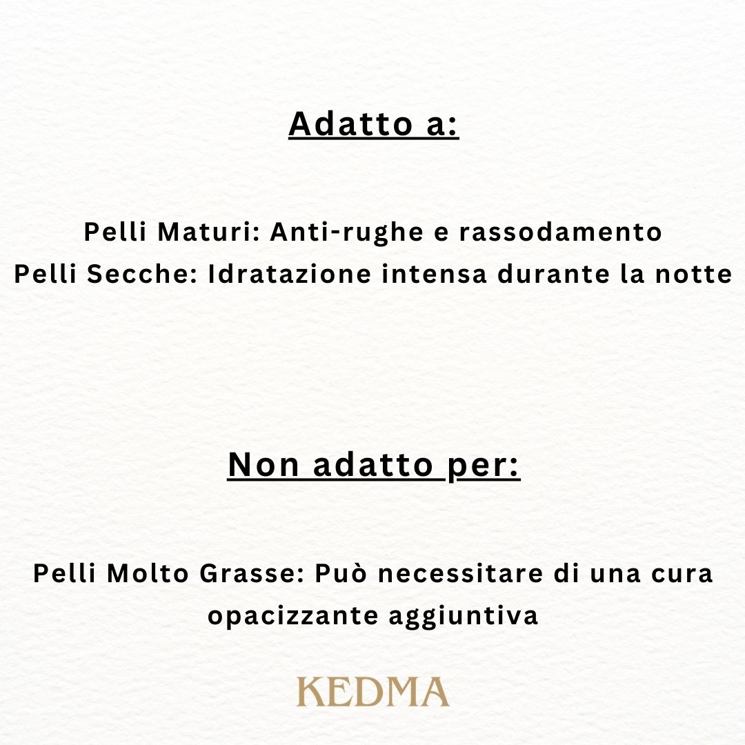 Kedma - Crema Notte Intensiva con Minerali del Mar Morto e Retinolo
