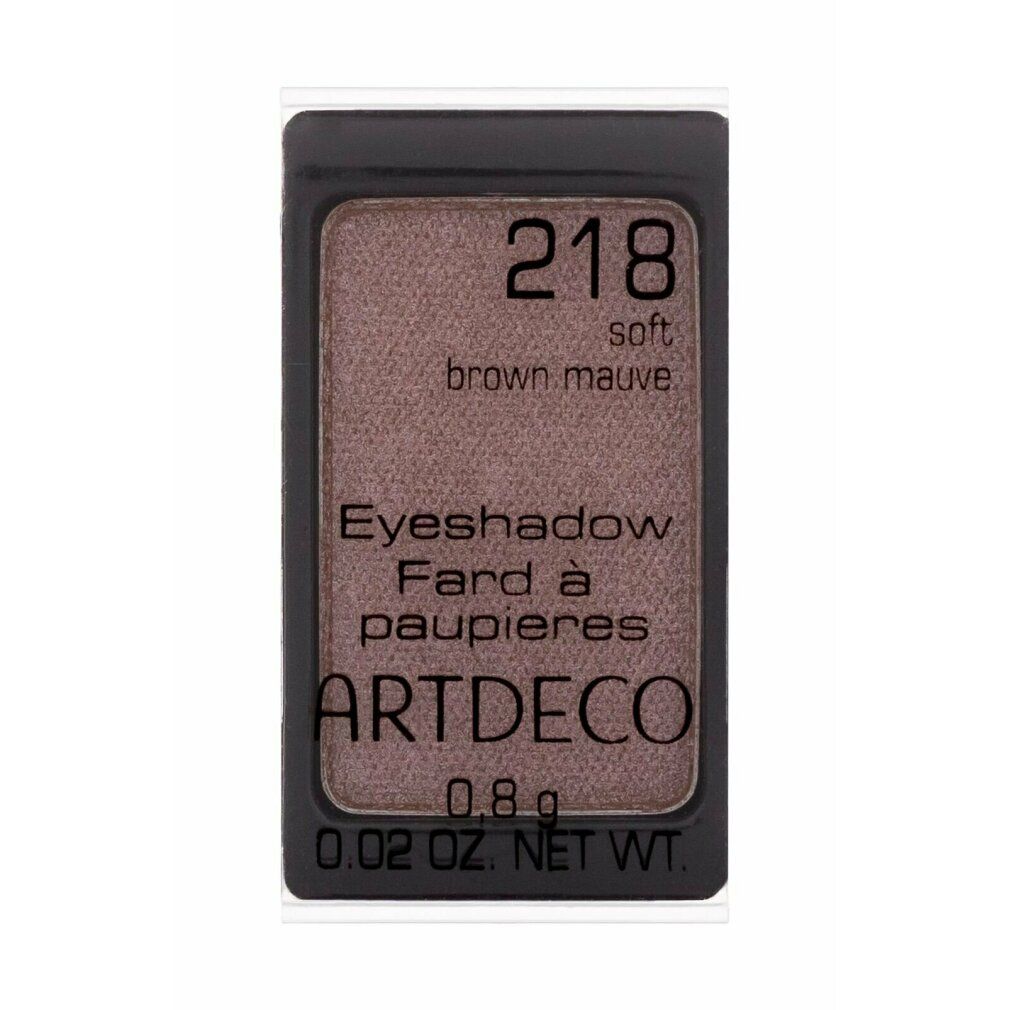 Ombretto rettangolare. Scritta: 218 soft brown mauve, Eyeshadow, Fard à paupières, ARTDECO, 0.8 g, 0.02 OZ. NET WT.