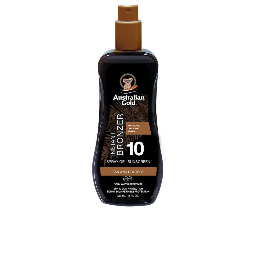 Australian Gold SPF 10 Spray Gel con Bronzer Istantaneo 237 ml