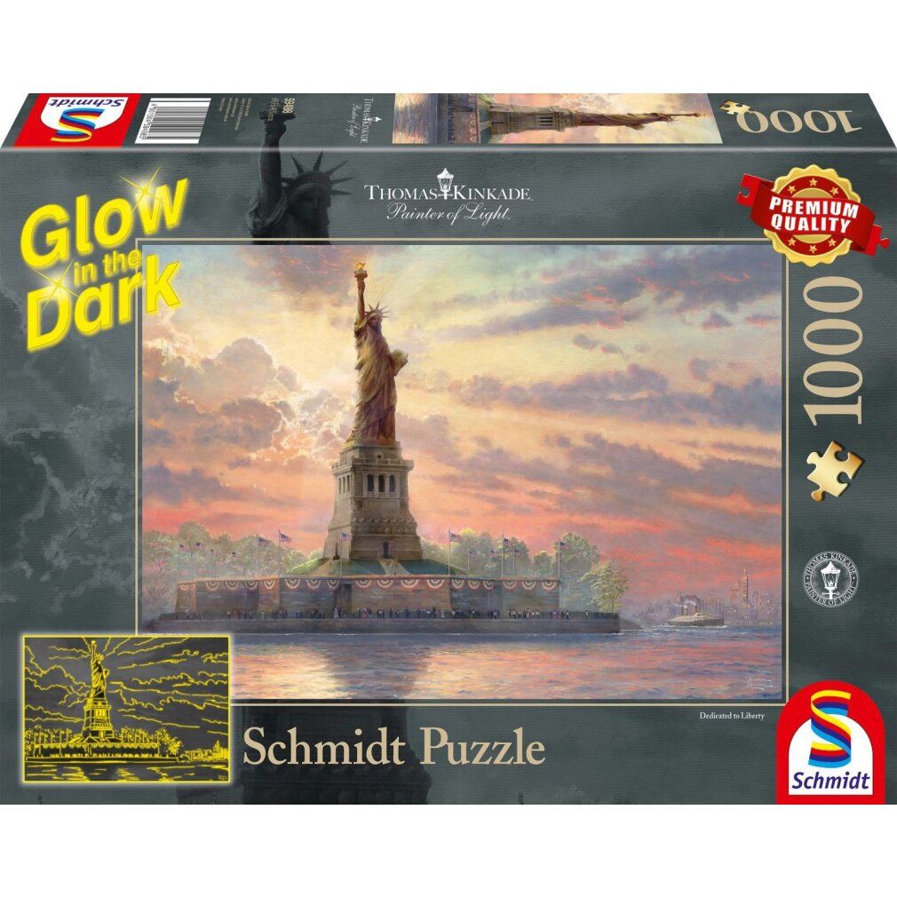 schmidt Puzzle illuminato Statua della Libertà, New York 1000 pezzi
